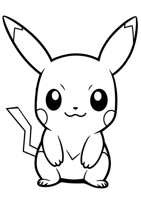 coloring pages pokemon pikachu|Pokemon Coloring Pages (35+ Easy and Free Printable PDF)